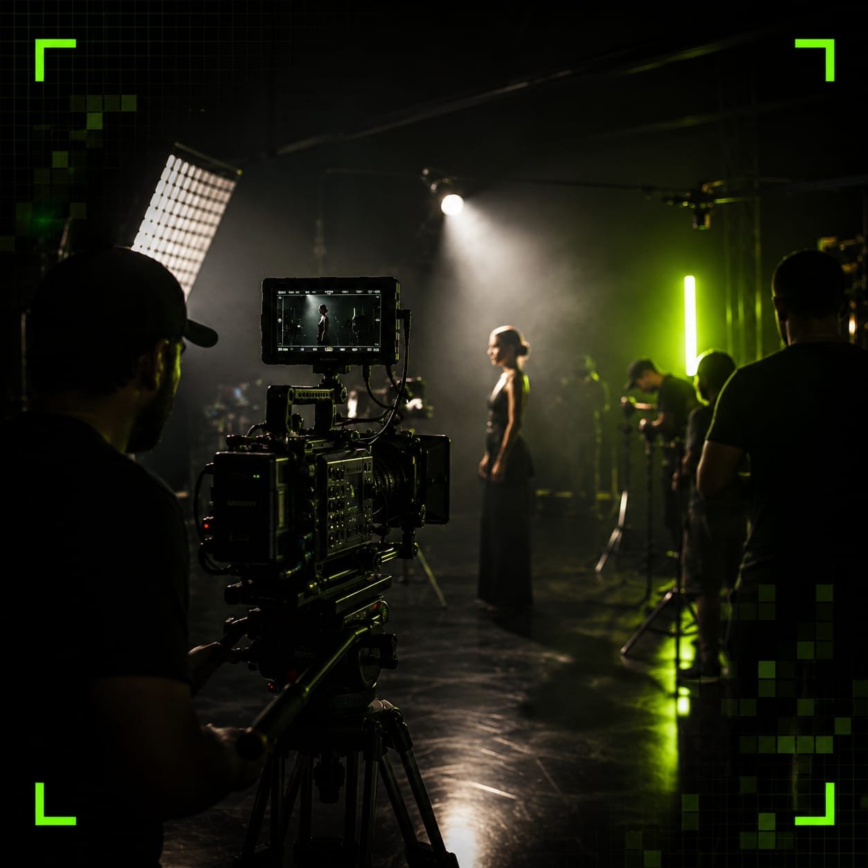 Behind the scenes — lighting setup